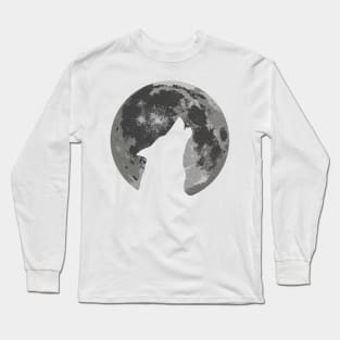 Howling Moon Wolf Long Sleeve T-Shirt